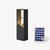 Modern Black Geometric Solar Light – Garden Light for Yard