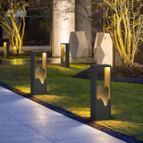 Modern Black Geometric Solar Light – Garden Light for Yard