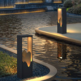 Modern Black Geometric Solar Light – Garden Light for Yard