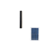 Modern Black Solar Wall Light – Long Strip Sconce for Porch