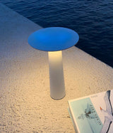Modern Black Disc Table Lamp – Solar Lamp for Patio