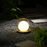 Modern Black Globe Table Lamp – Outdoor Dome Lamp for Patio
