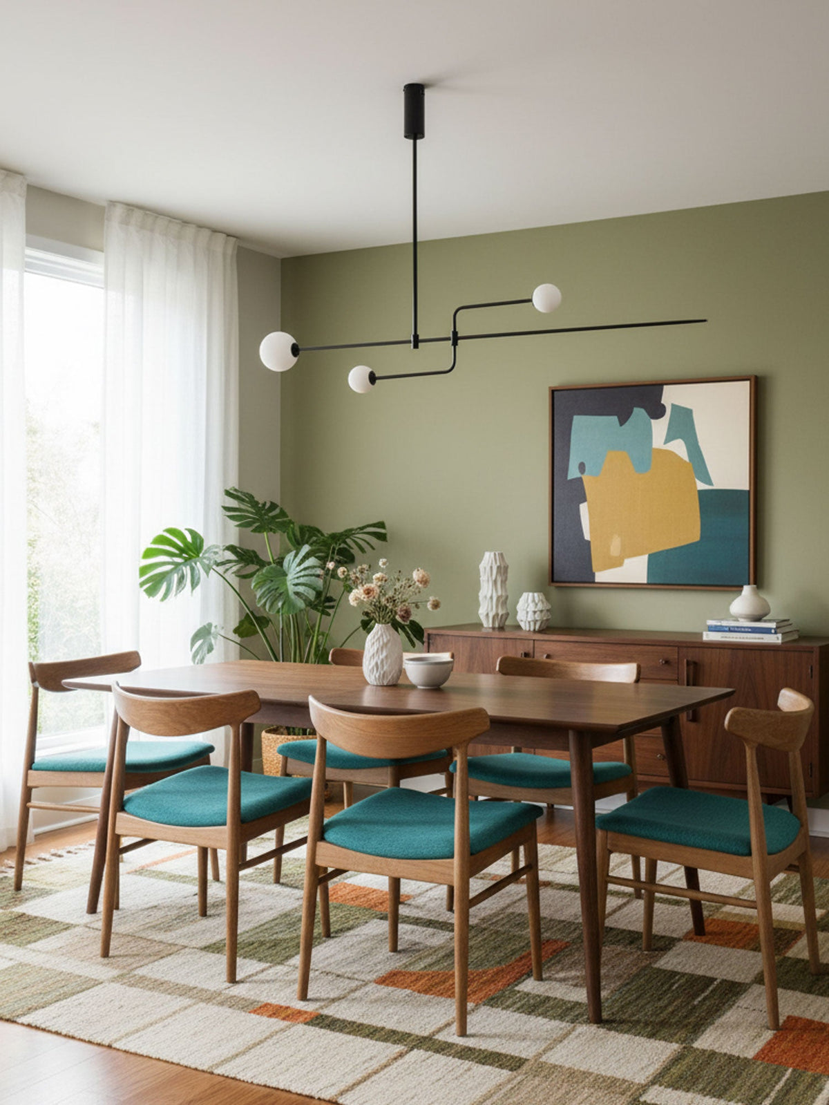 Modern Gold Metal Arc Chandelier – Globe Pendants
