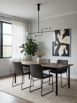 Modern Gold Metal Arc Chandelier – Globe Pendants