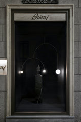 Modern Gold Metal Arc Chandelier – Globe Pendants