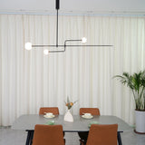 Modern Gold Metal Arc Chandelier – Globe Pendants