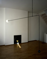 Modern Gold Metal Arc Chandelier – Globe Pendants