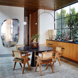 Modern Gold Metal Arc Chandelier – Globe Pendants