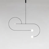 Modern Gold Metal Arc Chandelier – Globe Pendants