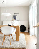 Minimalist White Opal Disc Pendant – Two-Tier