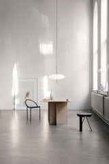 Minimalist White Opal Disc Pendant – Two-Tier