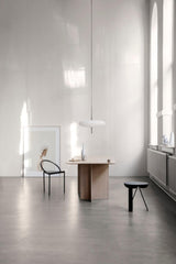 Minimalist White Opal Disc Pendant – Two-Tier