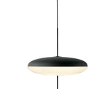 Minimalist White Opal Disc Pendant – Two-Tier