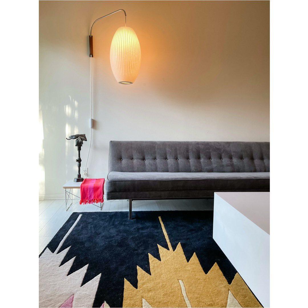 Mid-Century Walnut Bubble Sconce – Swivel Plug-In