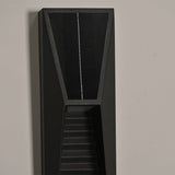 Modern Black Solar Wall Light – Slim Sconce for Fence