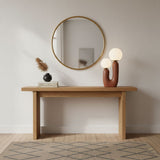 Contemporary Resin Table Lamp – Glass Globe Shade