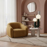 Contemporary Resin Table Lamp – Glass Globe Shade