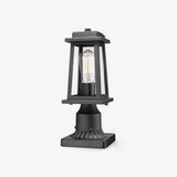 Classic Black Lantern Post Light – Glass Post Top for Yard