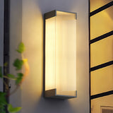 Modern Black Rectangle Wall Light – Ribbed Sconce for Porch