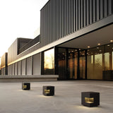 Modern Black Square Post Light – Solar Cube Light for Fence