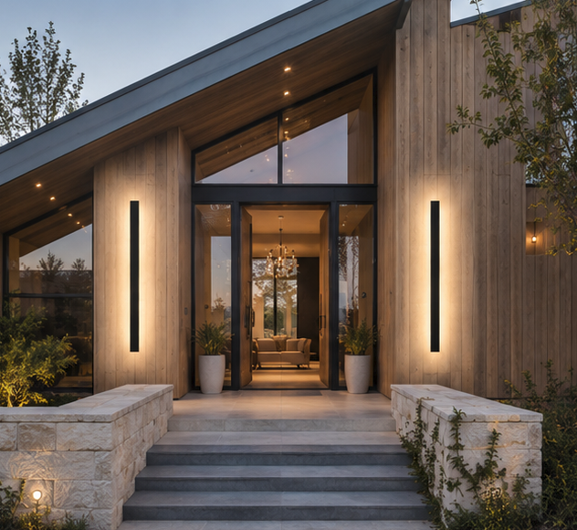 Modern Outdoor Strip Wall Light Linear LED Wall Sconce