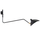 Mid-Century Metal Wall Sconce – Rotating Swing Arm