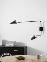 Mid-Century Metal Wall Sconce – Rotating Swing Arm