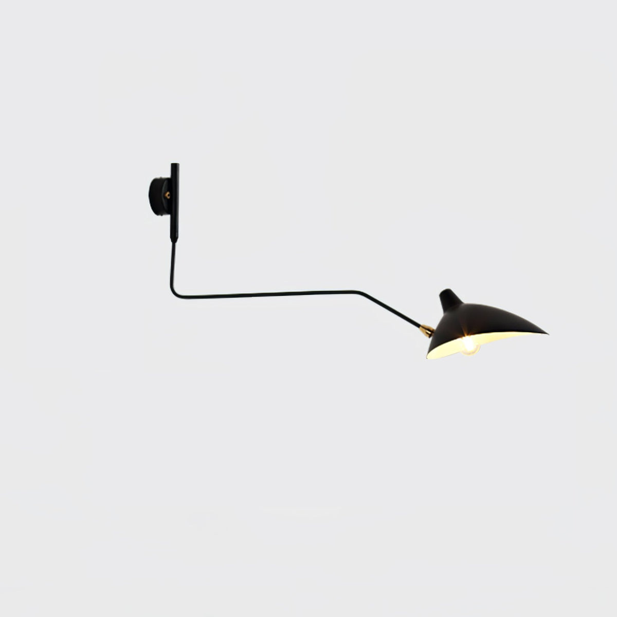 Mid-Century Metal Wall Sconce – Rotating Swing Arm