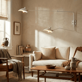 Mid-Century Metal Wall Sconce – Rotating Swing Arm