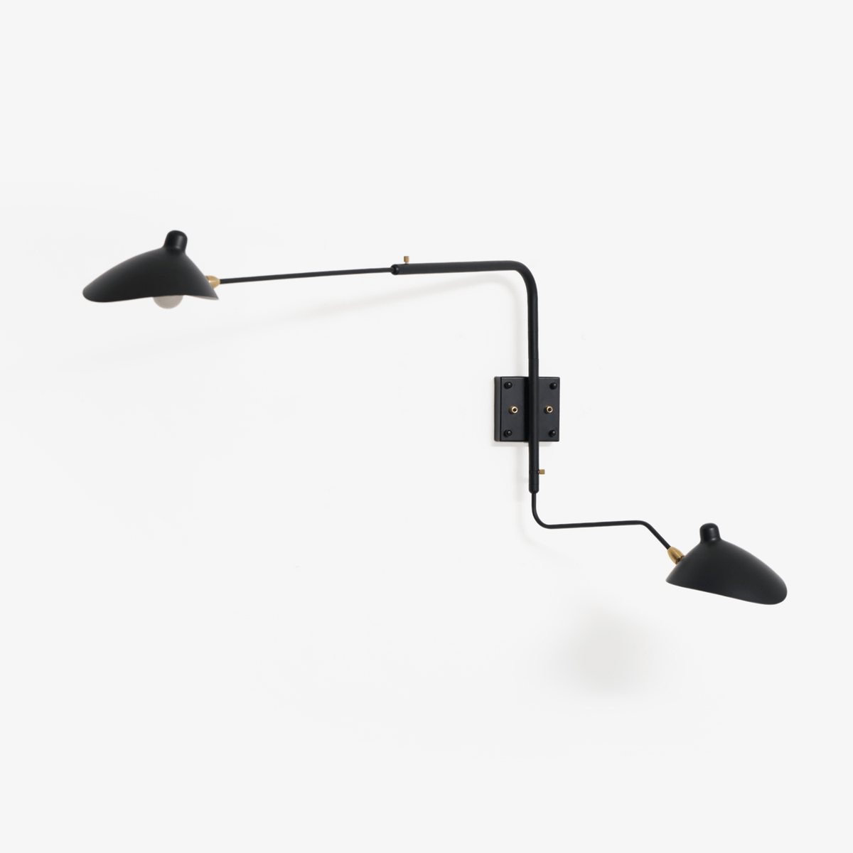 Mid-Century Metal Wall Sconce – Rotating Swing Arm