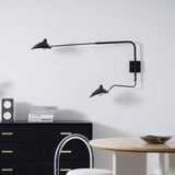 Mid-Century Metal Wall Sconce – Rotating Swing Arm