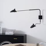 Mid-Century Metal Wall Sconce – Rotating Swing Arm