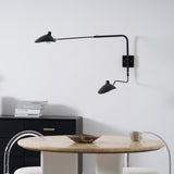 Mid-Century Metal Wall Sconce – Rotating Swing Arm