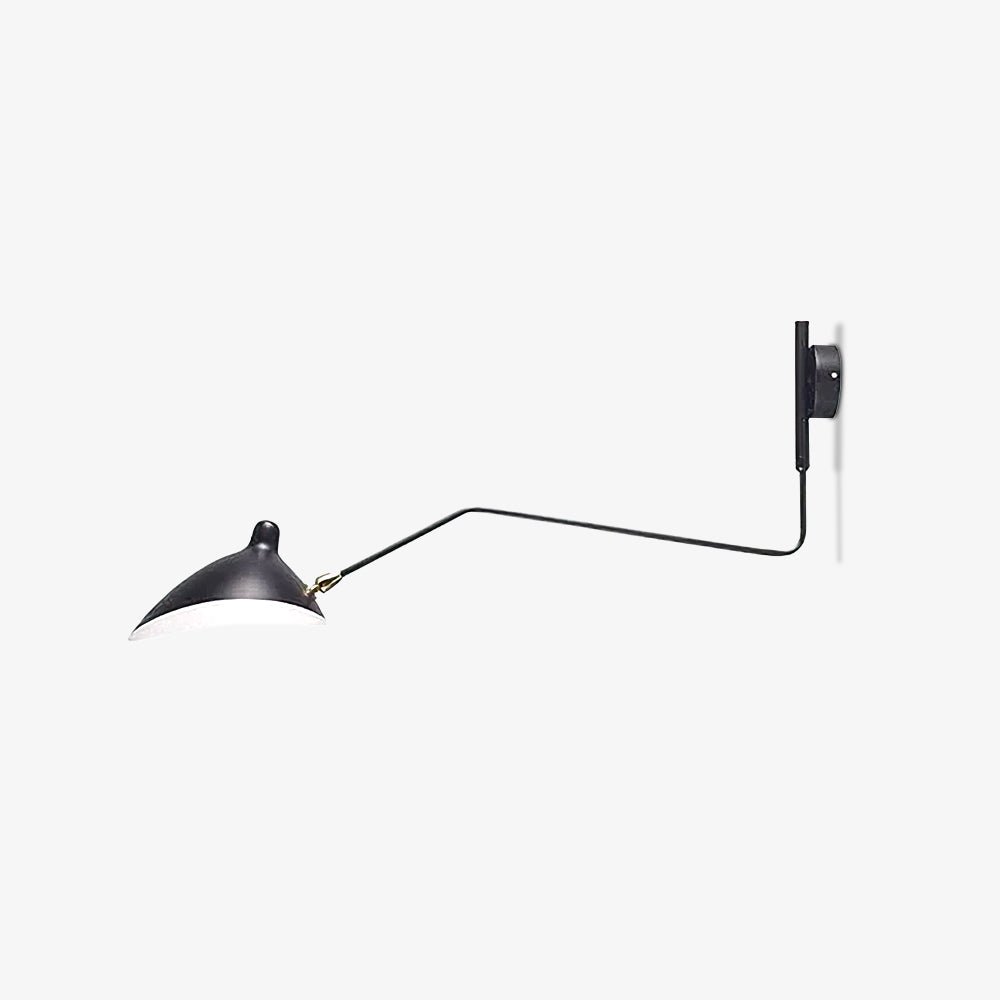 Mid-Century Metal Wall Sconce – Rotating Swing Arm