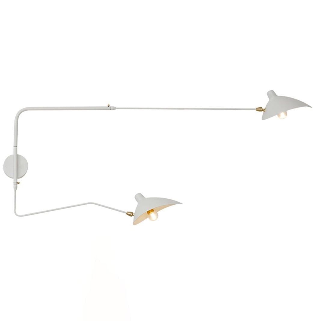 Mid-Century Metal Wall Sconce – Rotating Swing Arm
