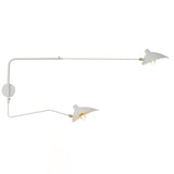 Mid-Century Metal Wall Sconce – Rotating Swing Arm