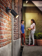 Modern Black Spike Light – Angled Spotlight for Garden