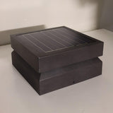 Modern Grey Square Post Light – Low Pillar Light for Gate