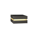 Modern Grey Square Post Light – Low Pillar Light for Gate