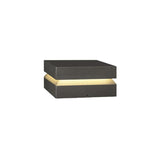 Modern Grey Square Post Light – Low Pillar Light for Gate