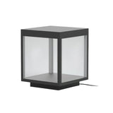 Modern Silver Frame Post Light – Pillar Light for Patio