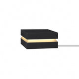 Modern Grey Square Post Light – Low Pillar Light for Gate
