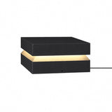 Modern Grey Square Post Light – Low Pillar Light for Gate