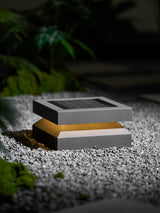 Modern Grey Square Post Light – Low Pillar Light for Gate