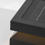 Modern Grey Square Post Light – Low Pillar Light for Gate