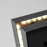 Modern Grey Square Post Light – Low Pillar Light for Gate