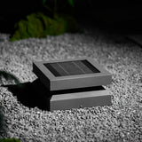 Modern Grey Square Post Light – Low Pillar Light for Gate