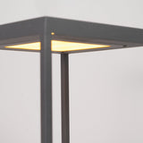 Modern Silver Frame Post Light – Pillar Light for Patio