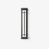 Modern Black Alabaster Wall Light – Tall Sconce for Porch