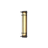 Modern Black Alabaster Wall Light – Tall Sconce for Porch